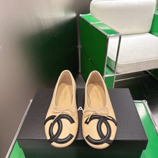 k018 CHANEL C Ballet Flats Size