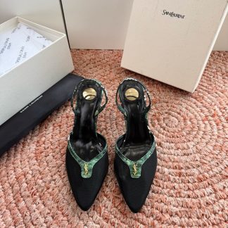 G288 Saint Laurent LeeYSL Rose HeelsSandalsSlides SLP Heels ysl SandalsSlides