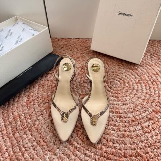 G288 Saint Laurent LeeYSL Rose HeelsSandalsSlides SLP Heels ysl SandalsSlides