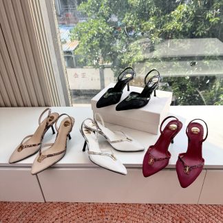 G288 Saint Laurent LeeYSL Rose HeelsSandalsSlides SLP Heels ysl SandalsSlides