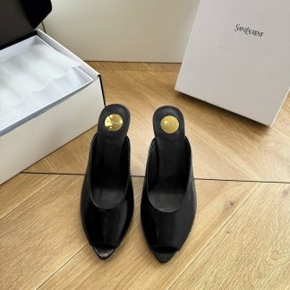 G013 Saint Laurent LeeYSL Rose HeelsSandalsSlides SLP Heels ysl