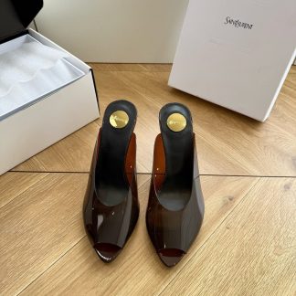 G013 Saint Laurent LeeYSL Rose HeelsSandalsSlides SLP Heels ysl