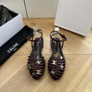 G339 Celine CAGE SandalsCELINE CAGE Sandals TRIOMPHE
