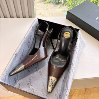 Saint Laurent Lee Sandals YSL Heels Rose Heels 9cm