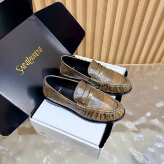 Saint Laurent Saint Lauren 2026 YSL logo Loafers 380 logo