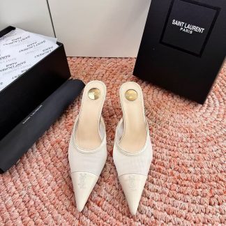 Saint Laurent ysl Slides YSL logo 7 5cm
